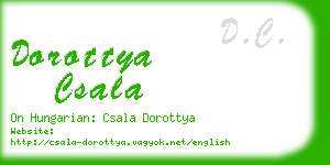 dorottya csala business card